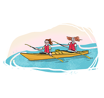 Paddling i Stockholms gr&ouml;na kilar